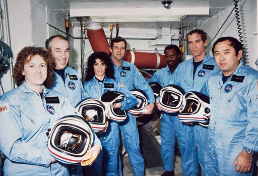 Crew of the Challenger (image: NASA)