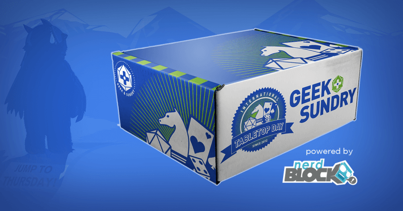 A one off box from Geek and Sundry and Nerd Block. Only 3,000 were made and were sold out very quickly. Each $40 box contains approximately $70 worth of rare promos. (image taken from http://subscriptionboxramblings.com/)