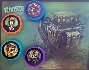 Each player places their pawn on the River Boat for the beginning of each round while the board is being refreshed.