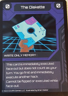 The Diskette is only used in 5-player games.