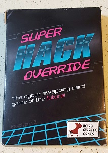 Super Hack Override - the newest game from Weird Giraffe Games (All photos of Weird Giraffe Games product were taken and edited by KristaG)