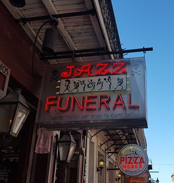 Jazz Funeral Sign
