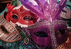 Mardi Gras Masks and Beads